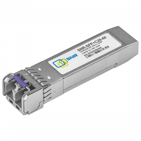 Модуль SFP+ CWDM оптический, дальность до 60км (23dB), 1290нм