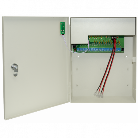 Многоканальный источник питания SNR-PS-C1230-D17U, 16x1.56А+ 1x5А, 12В  DC, 30A, АКБ 2х9Ач (без АКБ в комплекте)