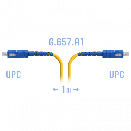Патчкорд оптический SC/UPC SM G.657.A1 1 метр