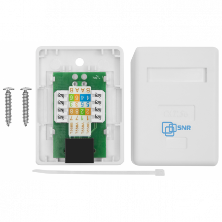 Розетка накладная 1хRJ45 (SNR-SMB-2108A)