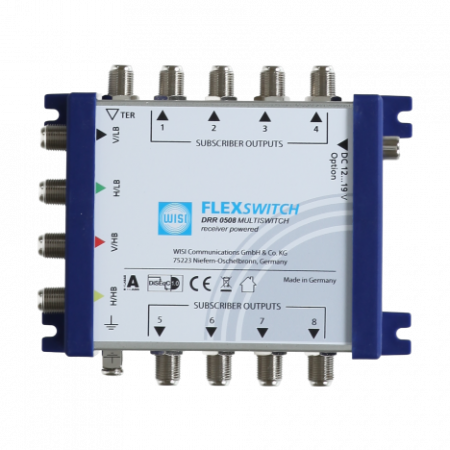 Мультисвитч WISI FLEXSWITCH 5х8 с питанием от ресивера