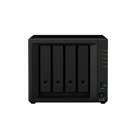 Сетевое хранилище Synology DiskStation DS420+, 4xHDD 3,5, 2х1000Base-T, без дисков