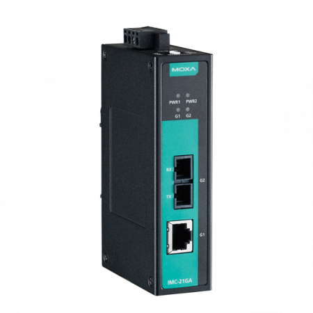 IMC-21GA-SX-SC Медиаконвертер Gigabit Ethernet 10/100/1000BaseTX в 100/1000Base SC (многомодовое оптоволокно) в металлическом корпусе
