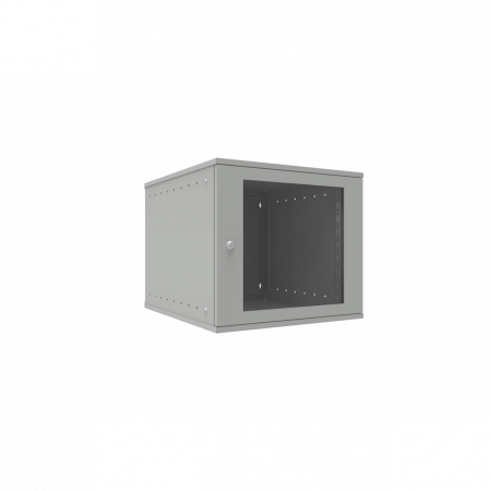 Шкаф телекоммуникационный настенный 9U, 523х600х465мм серия LITE (стеклянная дверь)