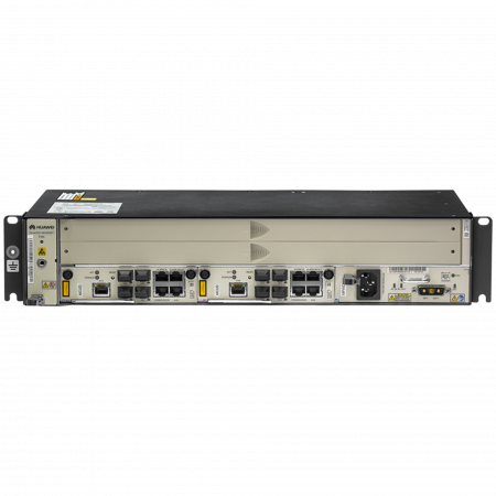 2RU шасси Huawei OLT GPON, 2 слота для установки интерфейсных модулей, DC