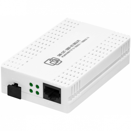 Медиаконвертер 100-Base-T/100Base-FX, Tx/Rx: 1550/1310нм, V2, пластиковый корпус