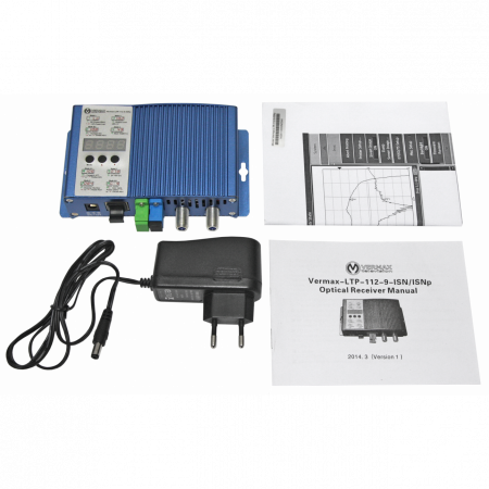 Приёмник оптический для сетей КТВ Vermax-LTP-112-9-ISNp