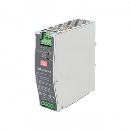 DDR-240C-48, DC/DC преобразователь, 60Вт, вход 33,6-67,2В, выход 48В/5А Mean Well