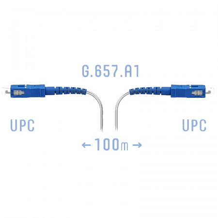 Патчкорд оптический FTTH SC/UPC, кабель 604-02-01W, 100 метров