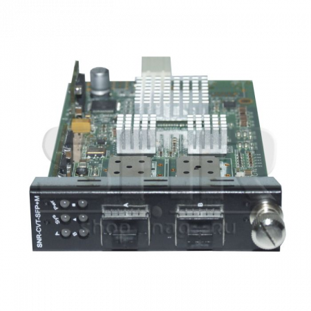 Медиаконвертерная карта SFP+/SFP+ 10G для установки в шасси SNR-CVT-CHASSIS-10G (КОМИССИОННЫЙ)