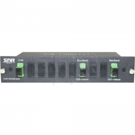 DWDM-фильтр диапазонов Blue (1528...1543nm) и Red (1547...1564nm) в 1/2U слоте