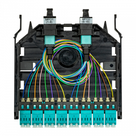 Кассета распределительная MPO/UPC на 16LC/UPC портов MM для SNR-CMP-144P