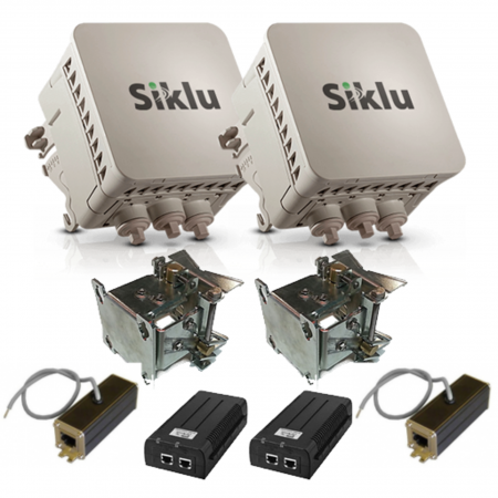 РРЛ Siklu EH-600T производительность 500 Мбит/с (расширение до 1 Гбит/с), дистанция до 500 метров (комплект)