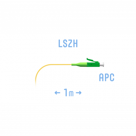 Пигтейл LC/APC SM (0.9) 1 m