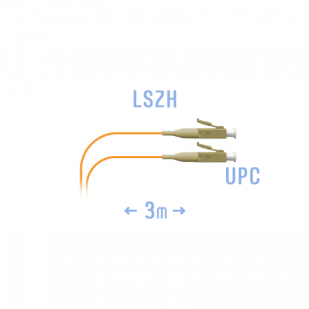 Шнур монтажный оптический LC/UPC MM 3m
