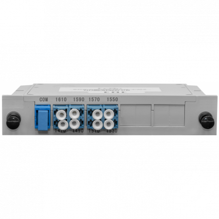 Мультиплексор B-OptiX CWDM одноволоконный 4-канальный (trx:1610-1550, 1470-1530), в пластиковом слоте