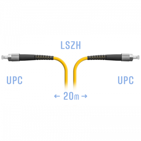 Патчкорд оптический FC/UPC SM 20м