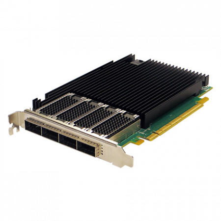 Сетевая карта 4 порта 40GBase-X (QSFP+, Intel XL710BM2), Silicom PE31640G4QI71-QX4