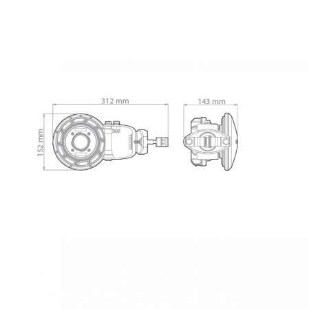 Симметричная рупорная антенна RF elements HG3-TP-S80 5GHz 10dBi
