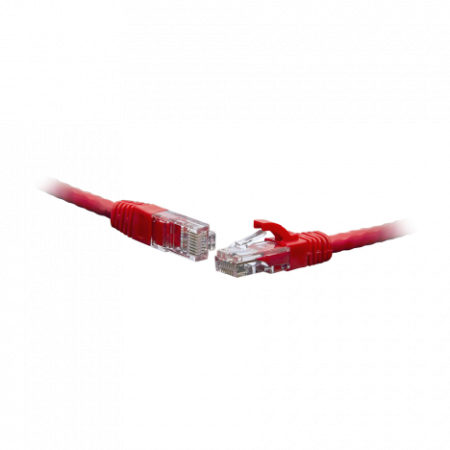 Коммутационный шнур F/UTP 4-х парный cat.5e 7.5м. PVC standart красный