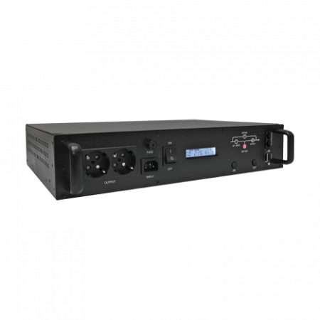Источник бесперебойного питания Line-Interactive, 1000 VA, Rackmount LCD (чистый синус на выходе)
