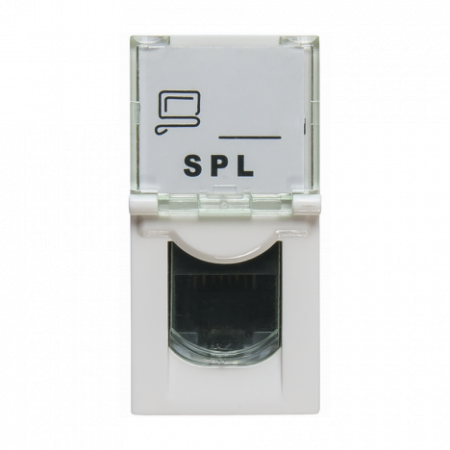 Розетка информационная UTP 1хRJ45 22,5х45 cat5e