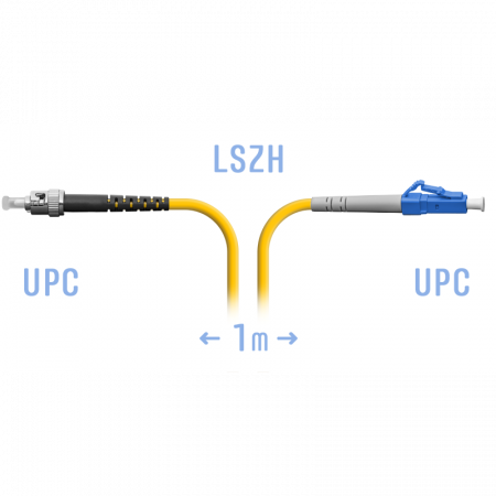 Патчкорд оптический LC/UPC-ST/UPC SM  1 метр