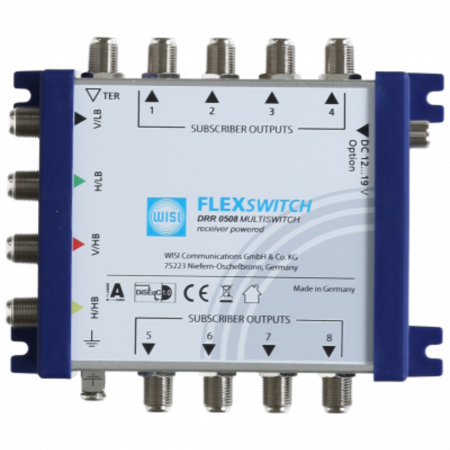Мультисвитч WISI FLEXSWITCH 5х8 с питанием от ресивера