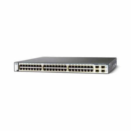 Коммутатор Cisco Catalyst WS-C3750G-48PS-S (некондиция, не работают четыре порта RJ-45)