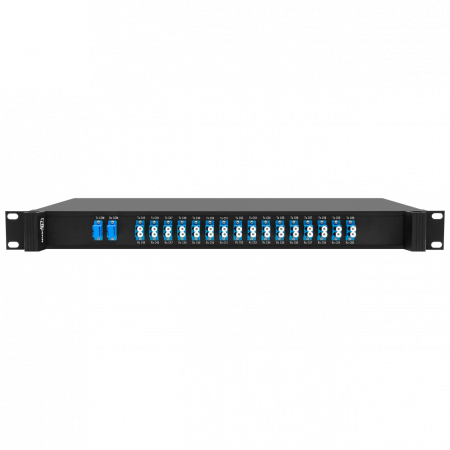 Мультиплексор DWDM двухволоконный 16-канальный, каналы 41~44, 46~49, 51~54, 56~59, 1U 19, пониженное затухание 