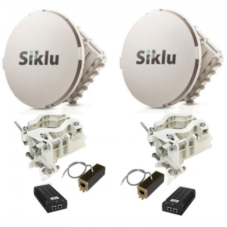 РРЛ Siklu EH-1200TL производительность до 700 мбит/с, дистанция до 2000 метров (комплект)