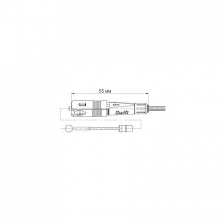 Разъем оптический Ilsintech Splice-On Connector SC/UPC для кабеля 3,0 мм / 2,0 х 3,1