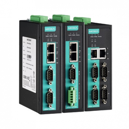 NPort IA5450A 4-портовый усовершенствованный асинхронный сервер RS-232/422/485 в Ethernet MOXA