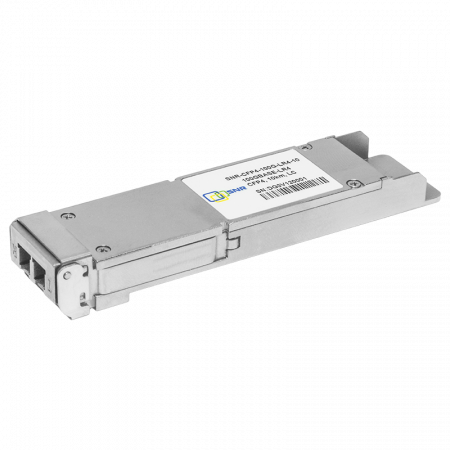 Двухволоконный модуль, CFP4 100GBASE-LR4, разъем LC, дальность до 10км (6dB)