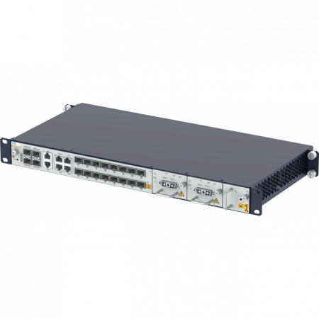 OLT ZTE   ZXA10 C610E/16G-T-DC с 16 портами GPON (SFP), 4хSFP+, 2xRJ-45, 2xБП DC