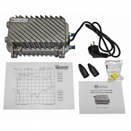 Приёмник оптический для сетей КТВ Vermax-LTP-114-9-OD