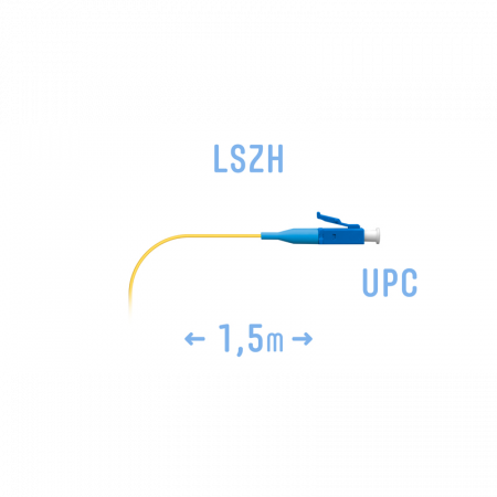 Пигтейл LC/UPC SM (0.9) 1,5 m
