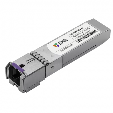 Модуль SFP WDM, дальность до  80км (24dB), 1550/1490нм