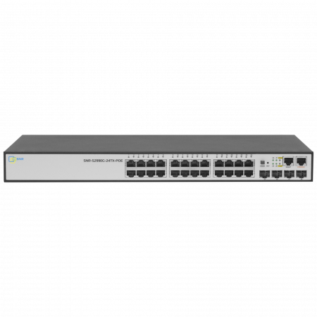 Управляемый POE коммутатор уровня 2+ SNR-S2990G-24TX-POE