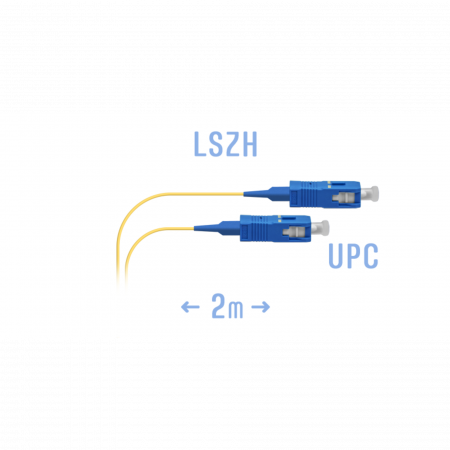 Шнур монтажный оптический SC/UPC SM 2м.