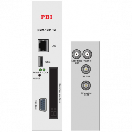 Модуль профессионального DVB-T2 приёмника и двойного аналогового модулятора PBI DMM-1701PM-04T2 (некондиция)