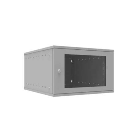 Шкаф телекоммуникационный настенный 6U, 523х600х332мм серия LITE (стеклянная дверь)