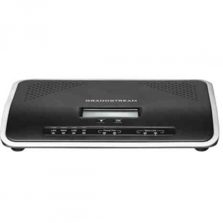 Grandstream UCM6204 - IP ATC. До 500 абонентов/75 одновременных вызовов, до 3 конф., до 25 участников в конф., 2хFXS, 4xFXO, 1xWAN, 1xLAN
