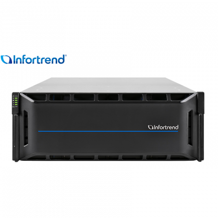 Система хранения данных Infortrend CS4024G (1xCtrl, до 24xHDD, 2xSAS12G внеш. порт, 4x16GB, 4x10G порта iSCSI)