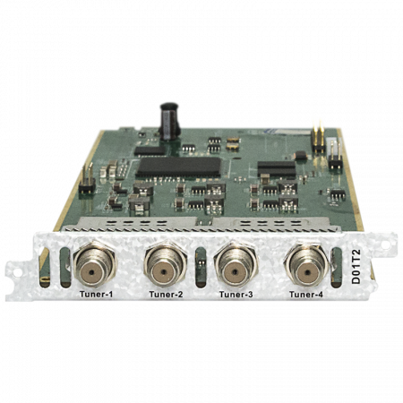 Модуль четырёхтюнерного DVB-C\T\T2 демодулятора D01T2 для DCP-3000MF 