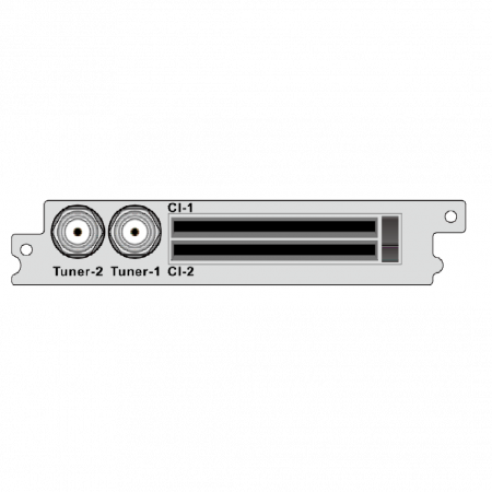 2-канальный демодулятор DVB-T2 / T / C, 2 * CI для  DCP-1000Pro