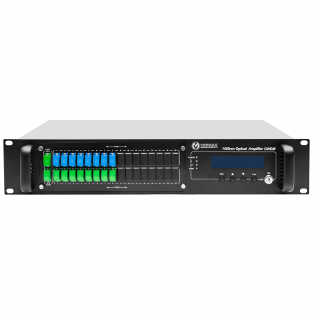 Оптический усилитель VERMAX для сетей КТВ, 2 входа, 16*20dBm выхода, WDM фильтр PON