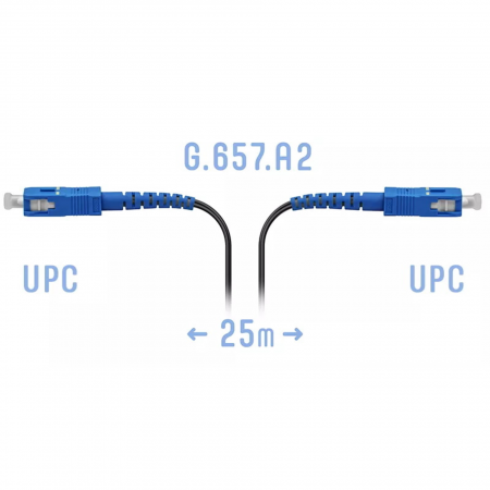 Патчкорд оптический FTTH SC/UPC, кабель 604-04-01, 25 метров
