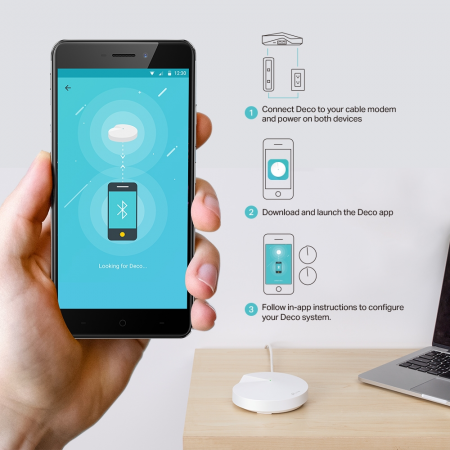 AC1300+AV600 Домашняя гибридная Mesh Wi-Fi+Powerline система Deco P7 (2 устройства)