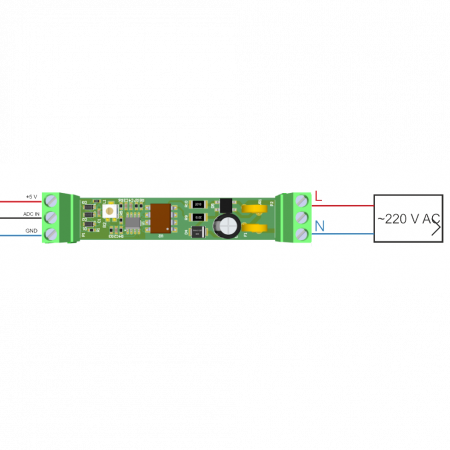 Датчик напряжения на DIN рейку с аналоговым выходом Phase Analyser-DIN